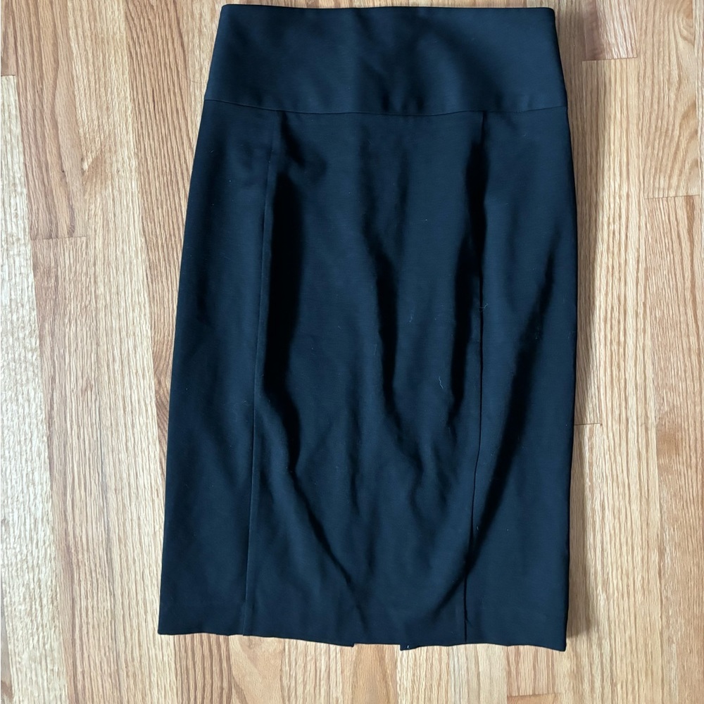 Sleek black pencil skirt